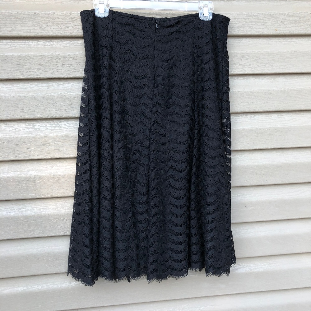 Apt 9 Black Lace Overlay Full Skirt NWT Size 8